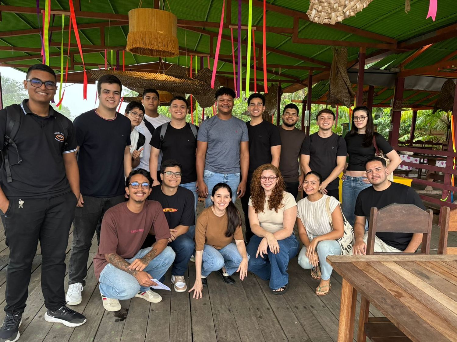 Comunidade reunida no Boá na Ilha, no Combu